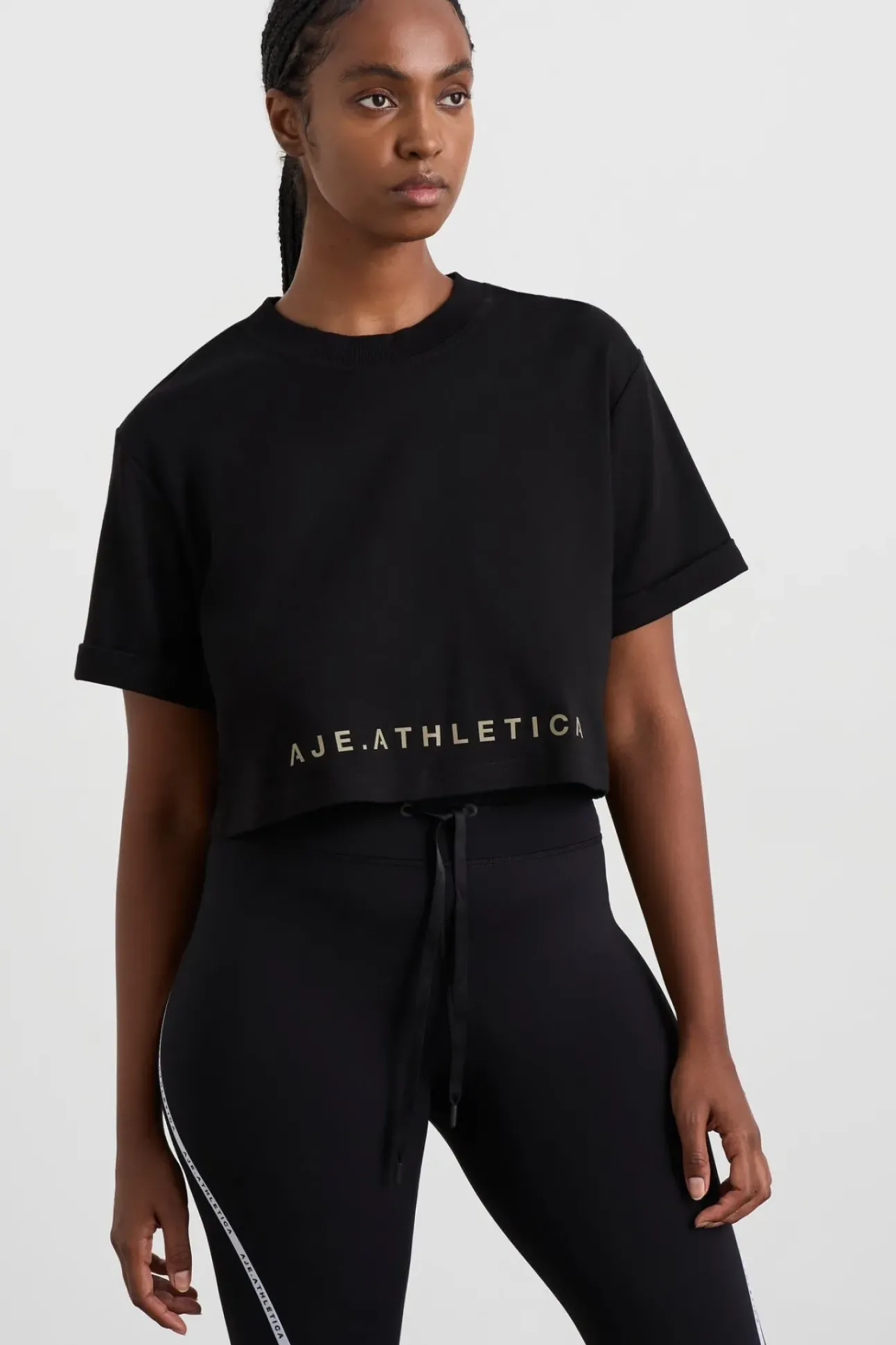 Split Back Crop Tee 114