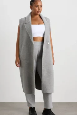 Split Back Sleeveless Coat 760