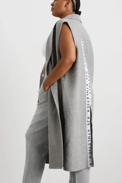 Split Back Sleeveless Coat 760