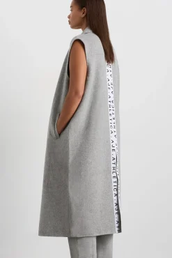 Split Back Sleeveless Coat 760