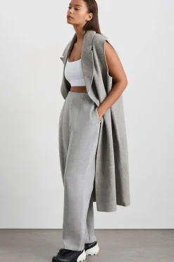 Split Back Sleeveless Coat 760