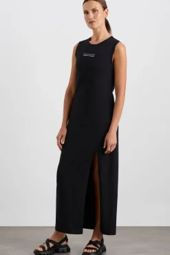 Split Hem Jersey Dress 816