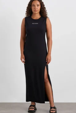 Split Hem Jersey Dress 816