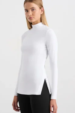 Split Hem Mock Top 434