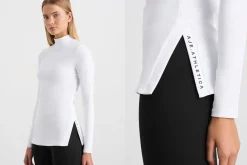 Split Hem Mock Top 434