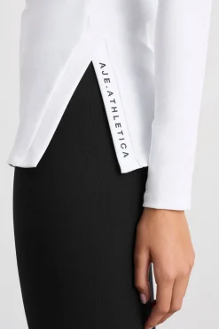 Split Hem Mock Top 434