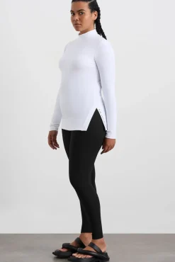 Split Hem Mock Top 434