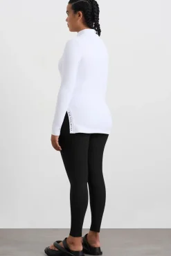 Split Hem Mock Top 434