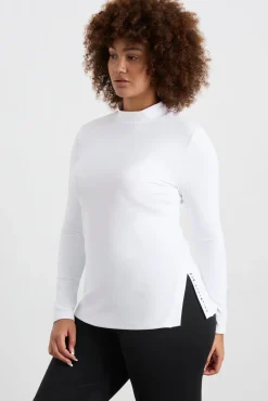 Split Hem Mock Top 434