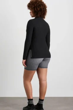 Split Hem Mock Top 434