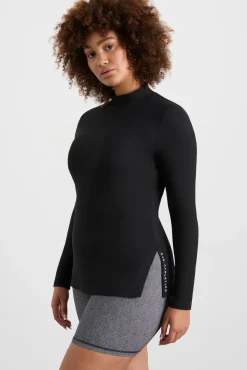 Split Hem Mock Top 434