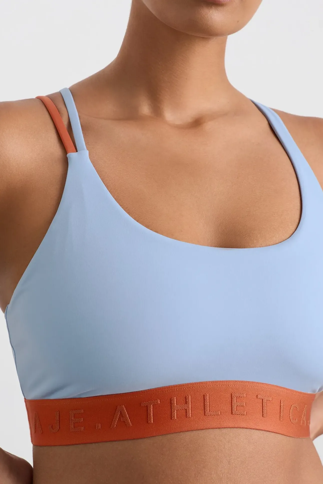 Split Strap Logo Bra 366