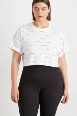 Spotty Logo Crop T-Shirt 105