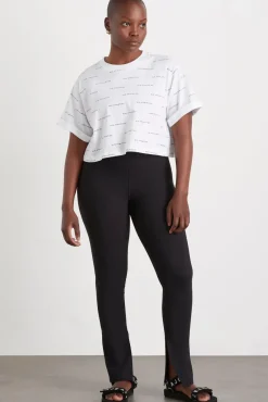 Spotty Logo Crop T-Shirt 105