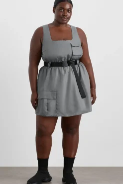 Spray Bubble Hem Dress 818