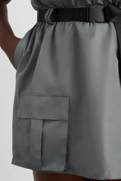 Spray Bubble Hem Dress 818