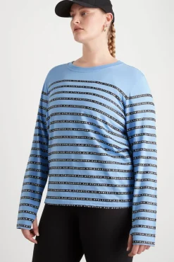 Stripe Logo Long Sleeve T-Shirt 127