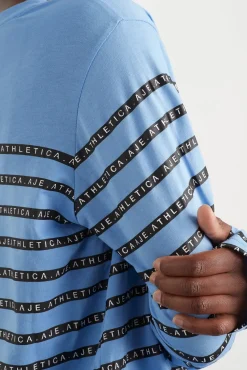 Stripe Logo Long Sleeve T-Shirt 127
