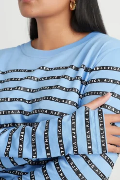 Stripe Logo Long Sleeve T-Shirt 127