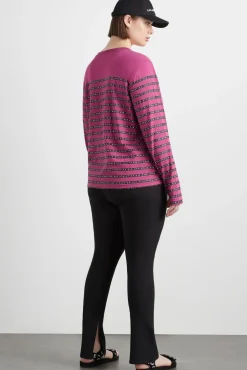 Stripe Logo Long Sleeve T-Shirt 127