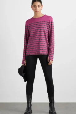 Stripe Logo Long Sleeve T-Shirt 127