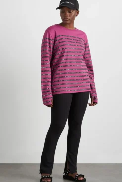 Stripe Logo Long Sleeve T-Shirt 127