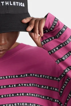 Stripe Logo Long Sleeve T-Shirt 127