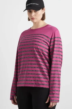 Stripe Logo Long Sleeve T-Shirt 127