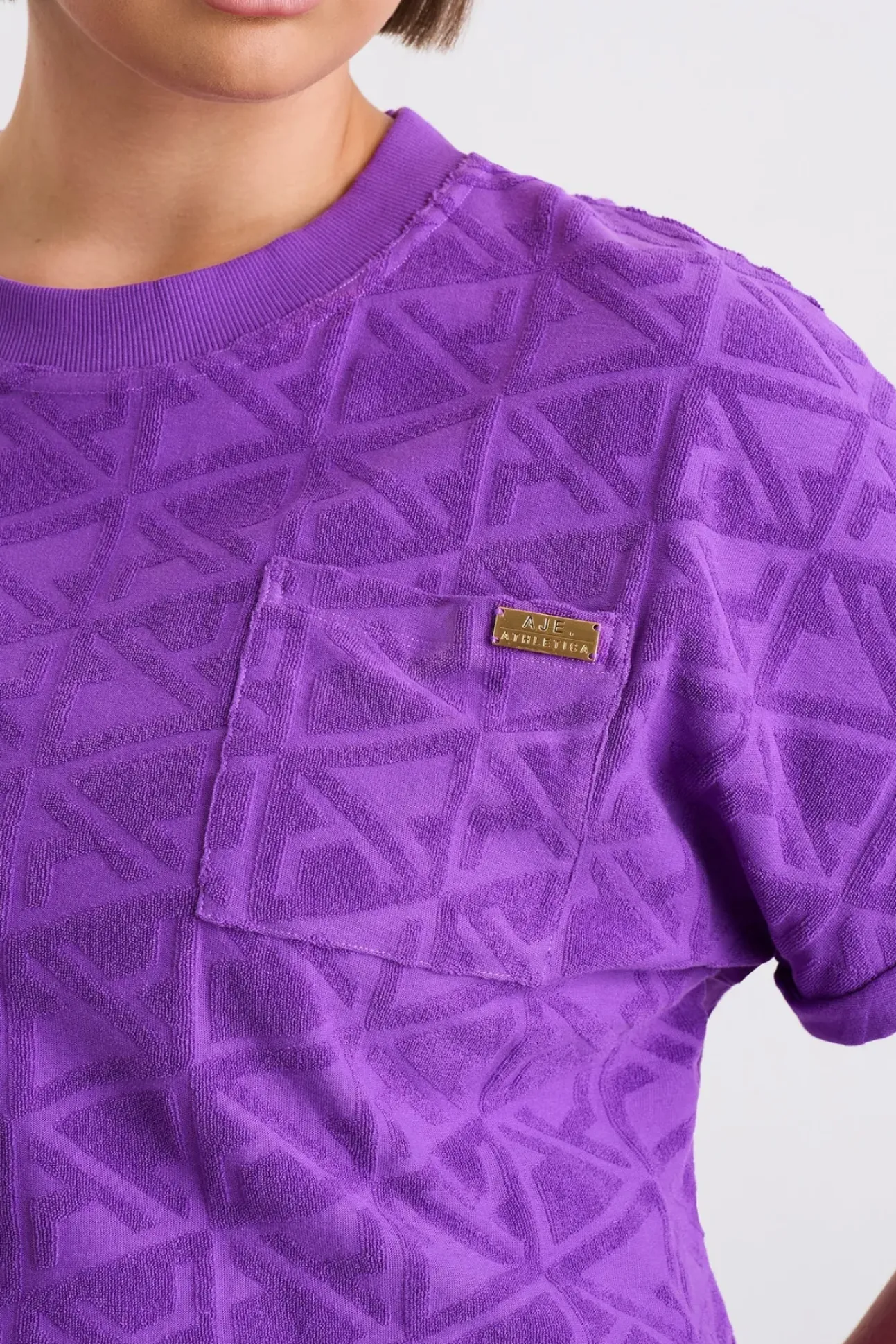 Terry Cropped Tee 416