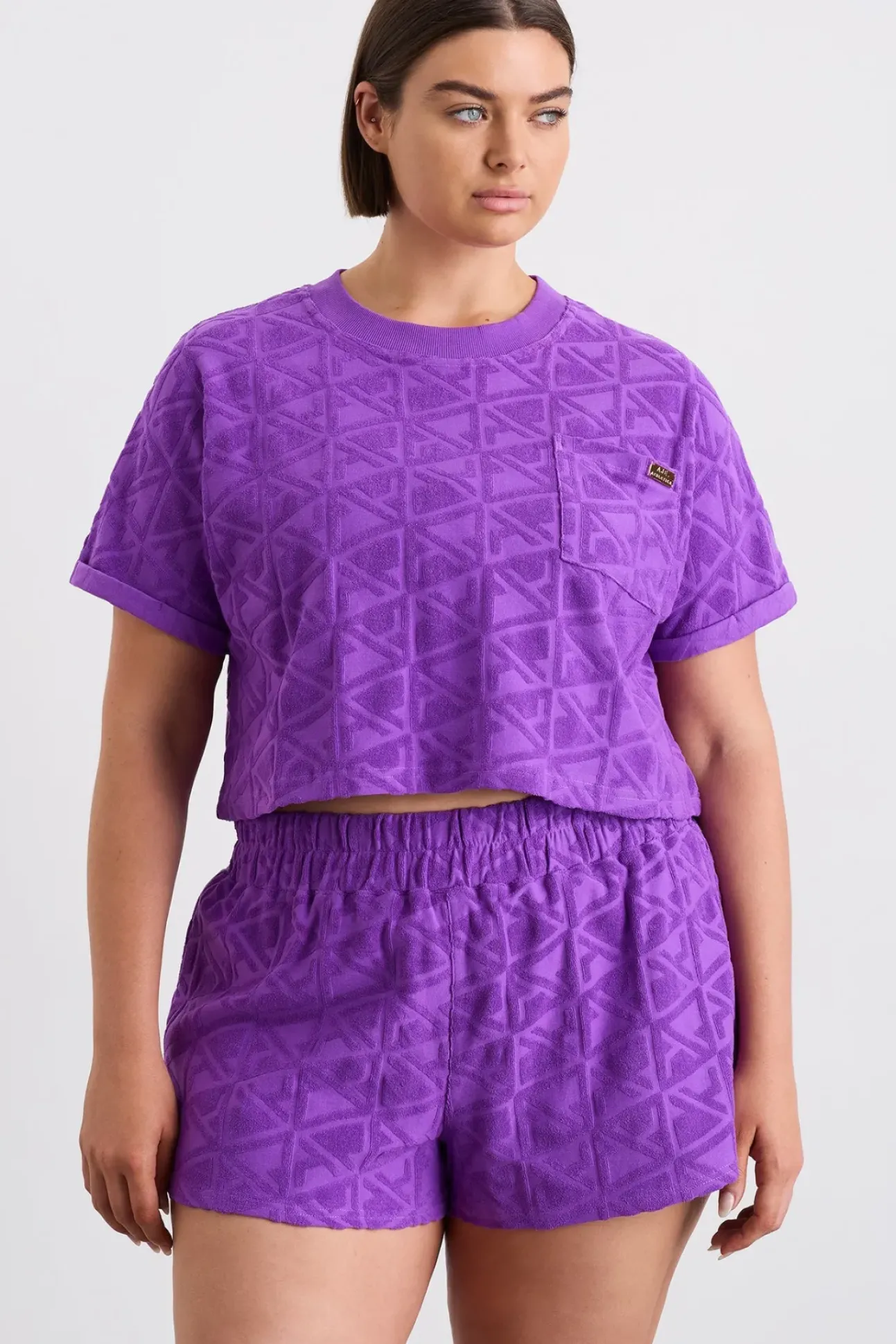 Terry Cropped Tee 416