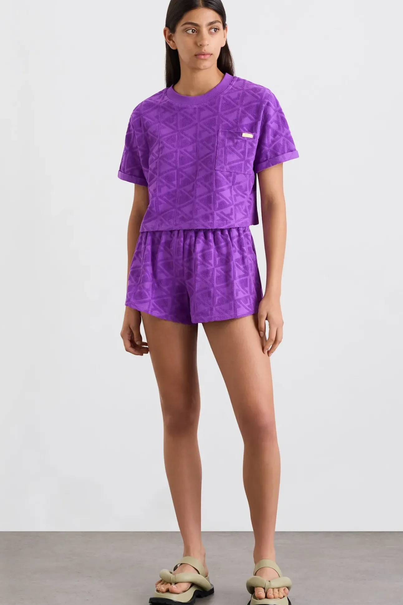 Terry Cropped Tee 416