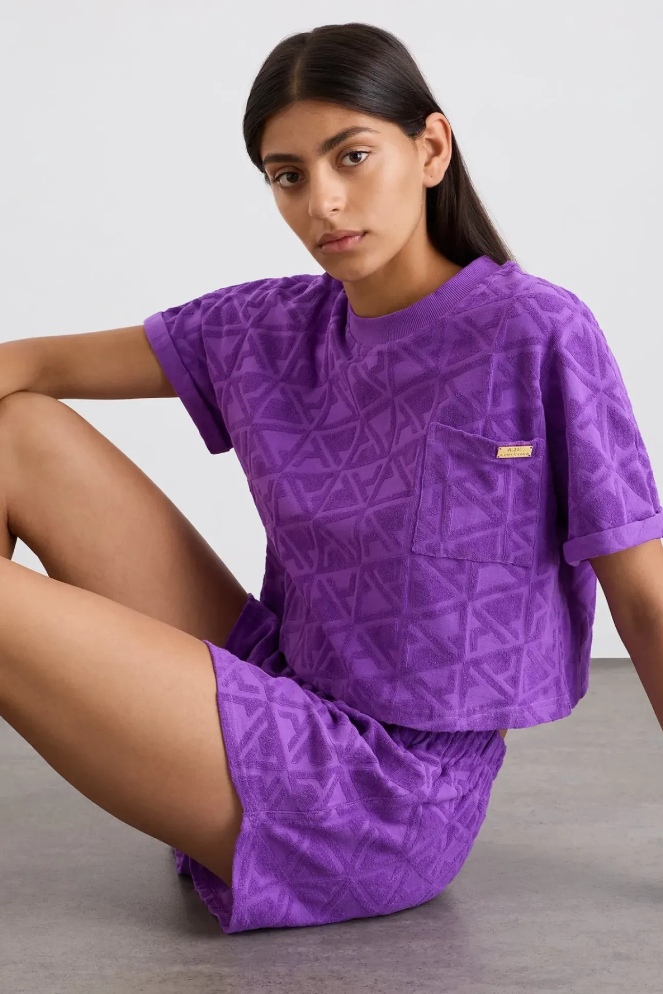 Terry Cropped Tee 416