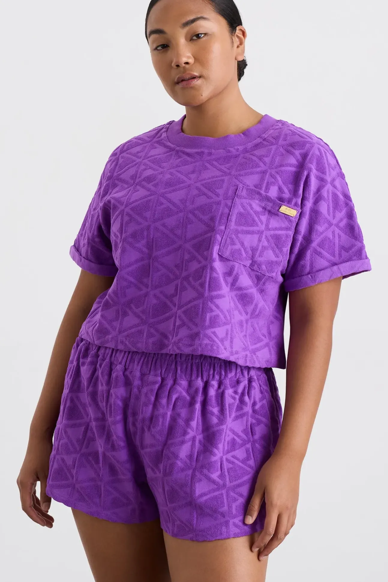 Terry Cropped Tee 416