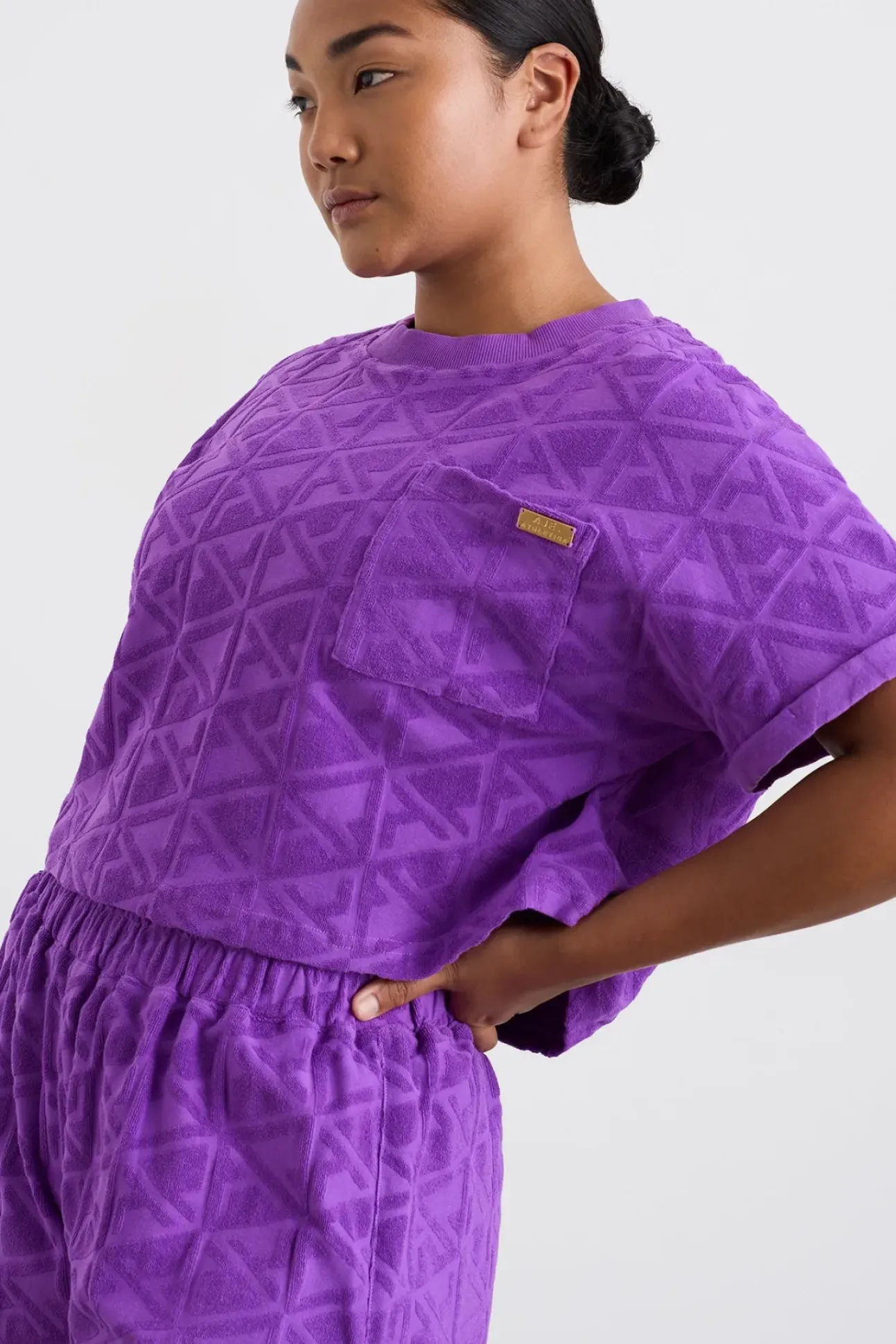 Terry Cropped Tee 416