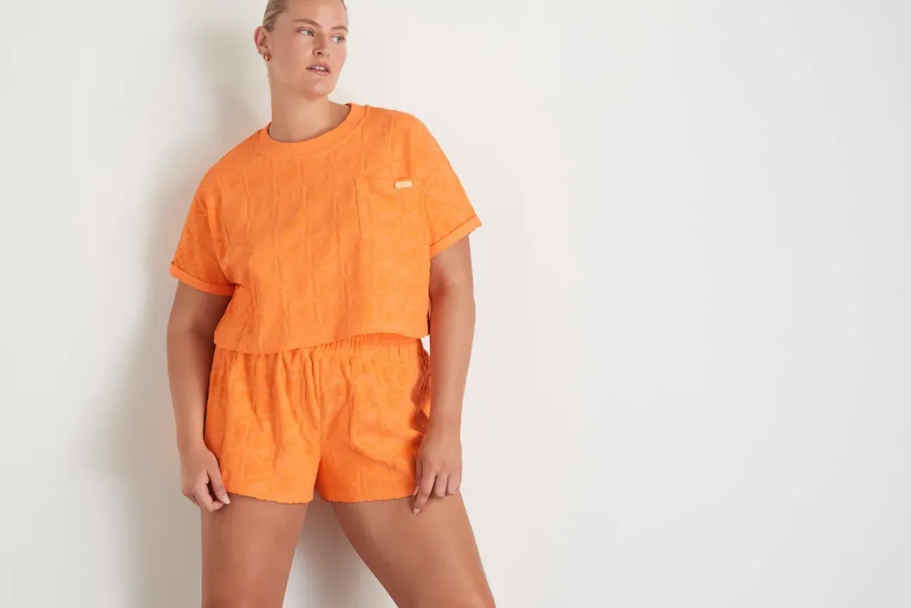 Terry Cropped Tee 416