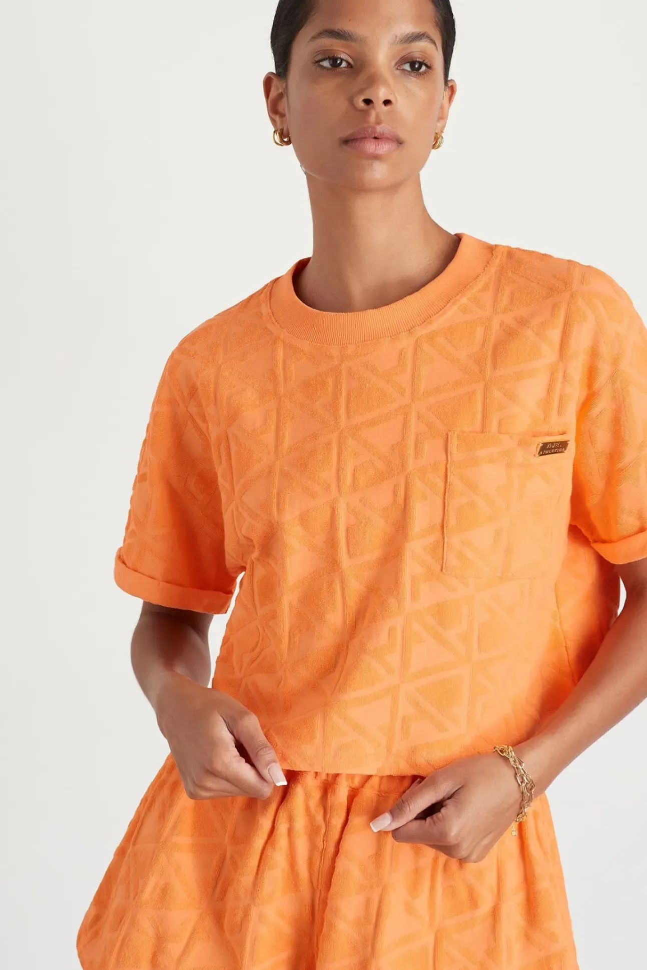 Terry Cropped Tee 416