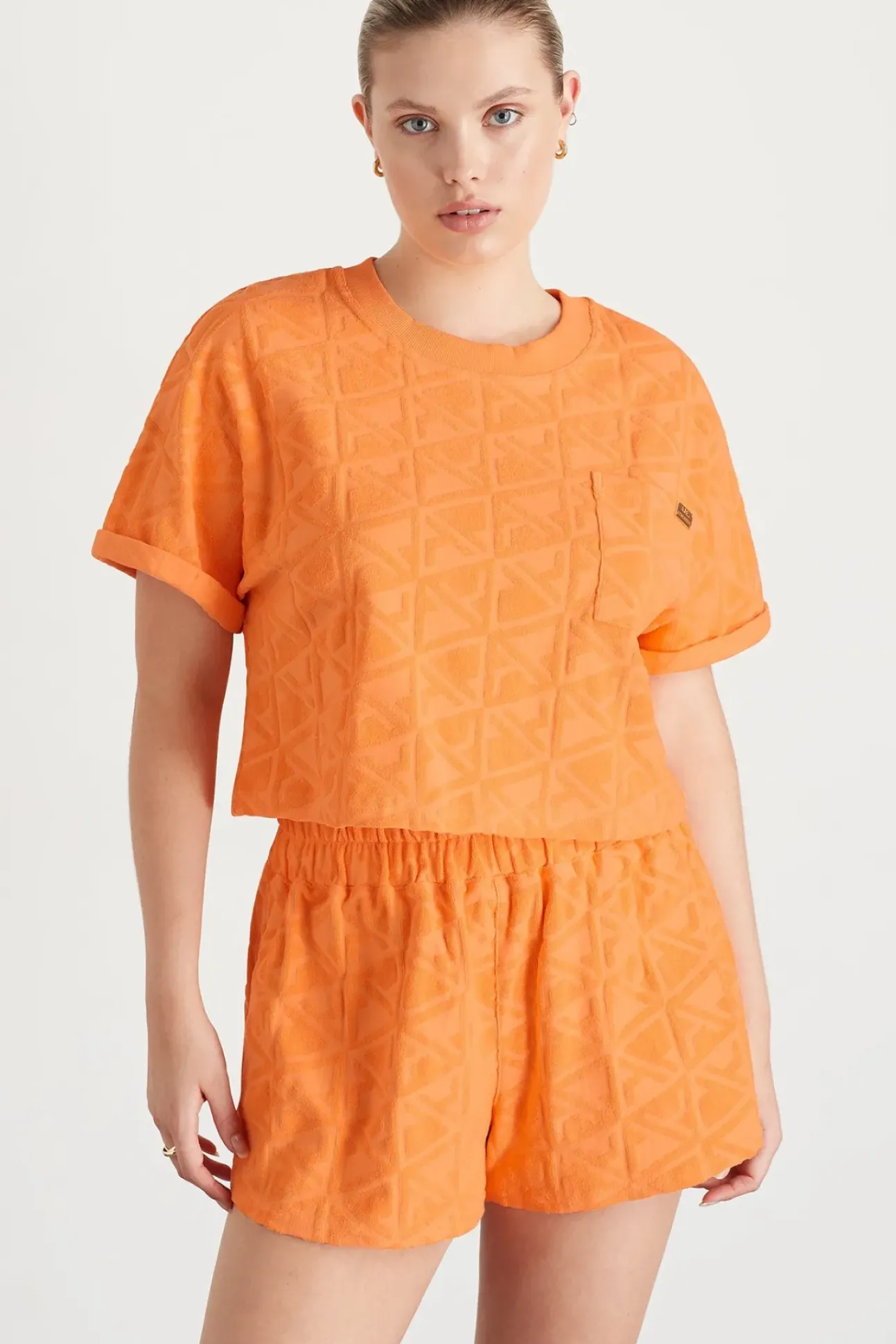 Terry Cropped Tee 416