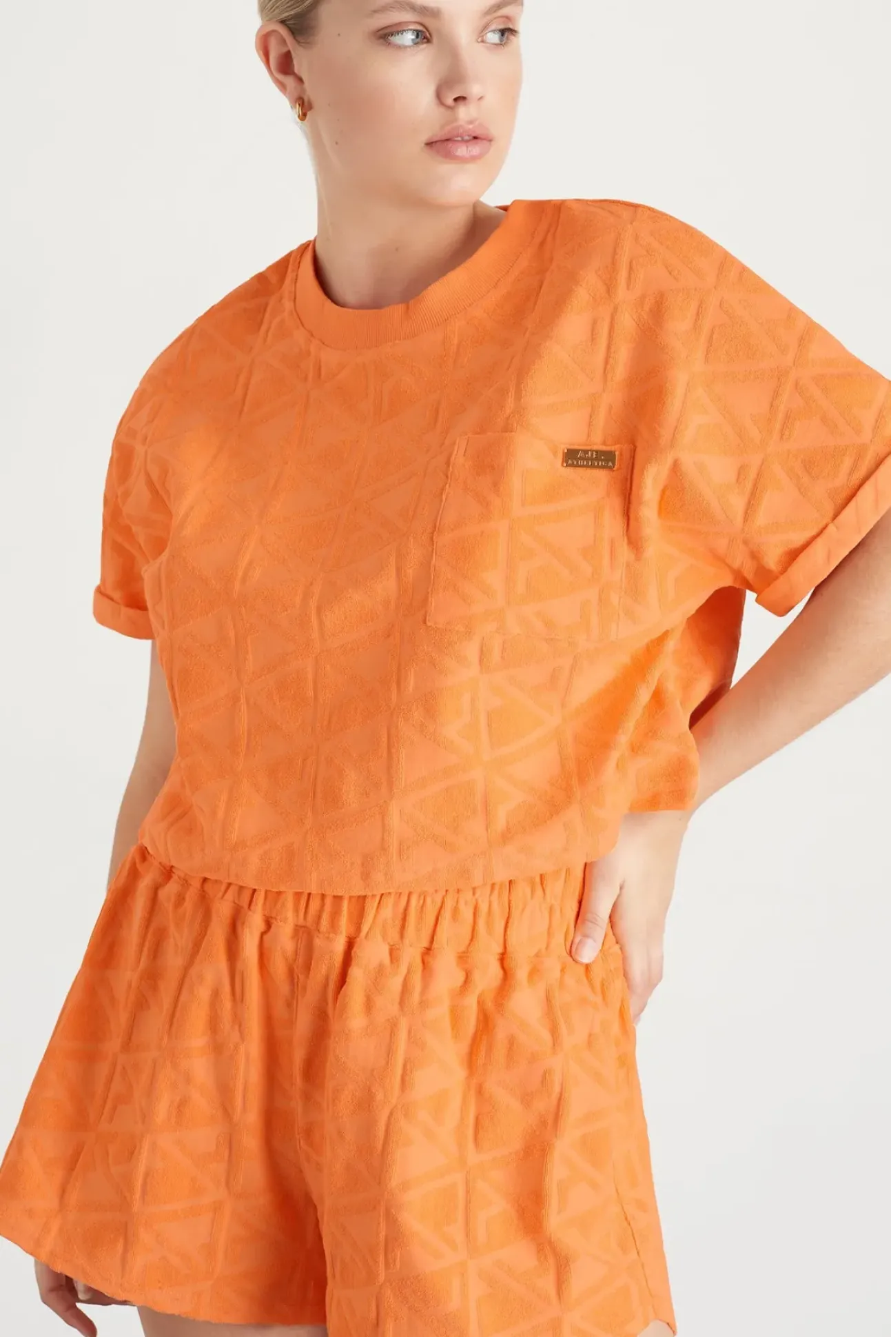 Terry Cropped Tee 416