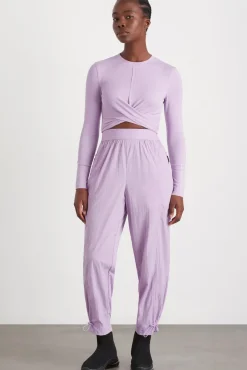 Twist Front Long Sleeve Crop Top 328