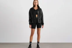 Vegan Leather Ruched Jacket 770