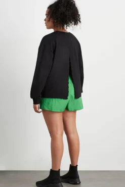 Whipstitch Split Crew Jumper 420