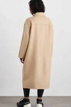 Wool Blend Long Line Coat 773