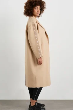 Wool Blend Long Line Coat 773