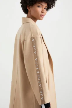 Wool Blend Long Line Coat 773