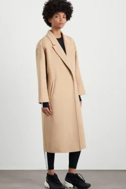 Wool Blend Long Line Coat 773