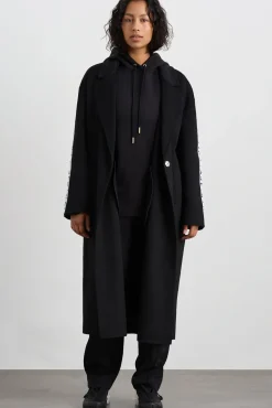 Wool Blend Long Line Coat 773