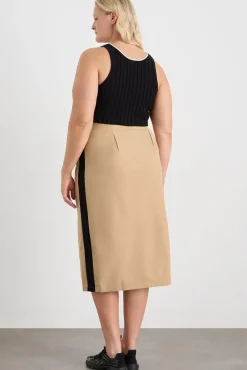 Wrap Contrast Skirt 615