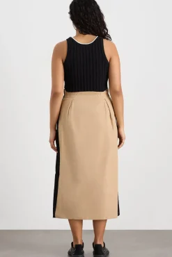 Wrap Contrast Skirt 615