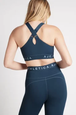 Zip Front Logotape Sports Bra 319