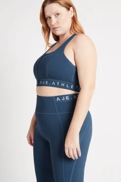 Zip Front Logotape Sports Bra 319